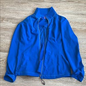 Blue athletic jacket
